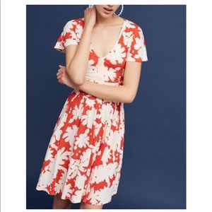 ANTHROPOLOGIE MAEVE short sleeve summer dress XS